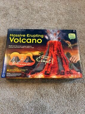 NIB Thames & Kosmos Massive Erupting Volcano Stem Kit